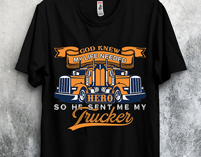 Trucker T-shirt design