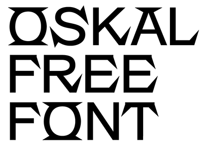 OSKAL Free Typeface