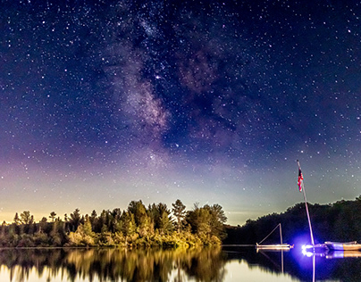 Milky Way, night sky, lake, night photography, stars