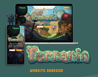 Terraria website redesign