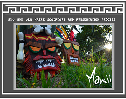 Crash Bandicoot Masks Sculpture process by mawii