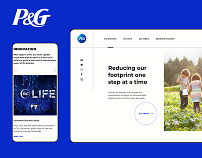 Procter & Gamble - website redesign