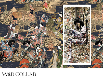 Wall Art & Design Collab | Pattern Design Tale of Genji