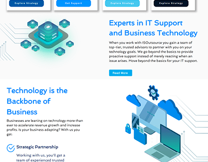 IT website design for modern Technology