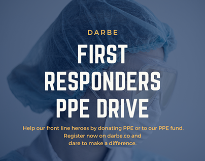 Darbe PPE Drive Social Media Post