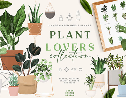 Plant Lovers Collection / Digital Clipart Set