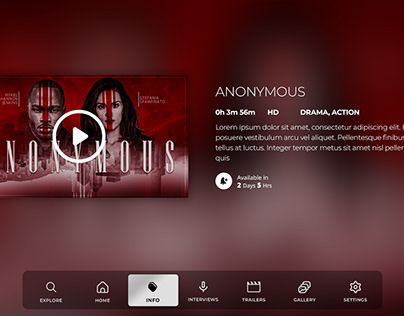 Movie App - tvOS app