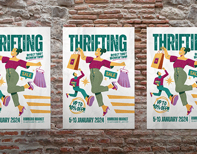 Thrift Bazaar Poster Template