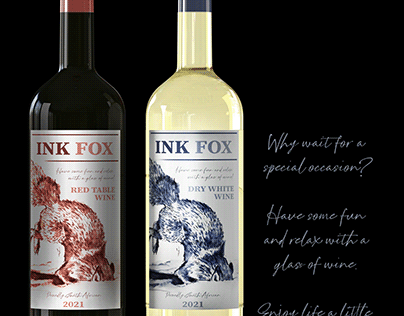 Ink Fox Wine Branding