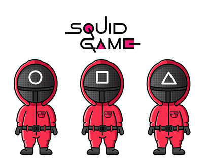 Squid Game, Illustration, Mearch design