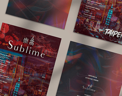 SUBLIME magazine design