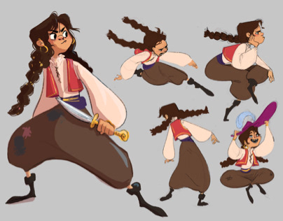 Pirate Girl- Character Design