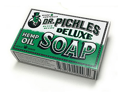 Dr. Pickles Soap Packaging