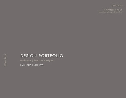 Portfolio. Architect | interior designer