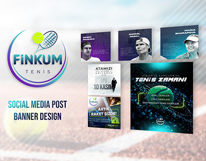 FİNKUM TENİS - Social Media, Logo and Banner Design