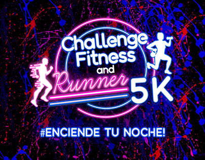 Logo Challenge Fitness and Runner 5k