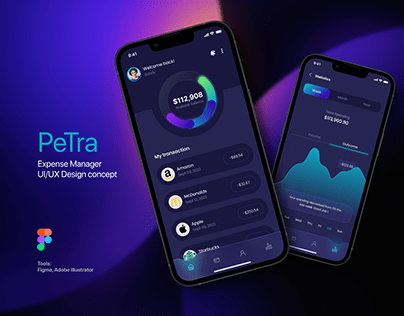Petra-Expense Managing App-UI Design Concept