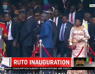 President Ruto Inauguration Lowerthird Design