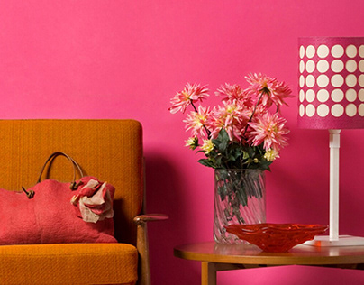 Any room will glow with the lively addition of fuchsia