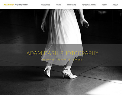 PHOTOGRAPHER A Dash Portfolio Website, Logotype