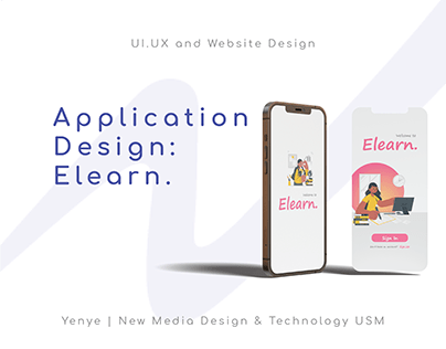 UI/UX and Website Design | Application Design: Elearn.