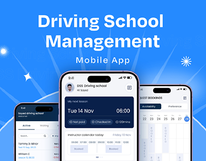 Driving School Management Mobile-App Case Study