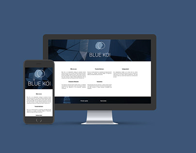 Blue Koi Brand Identity and Website