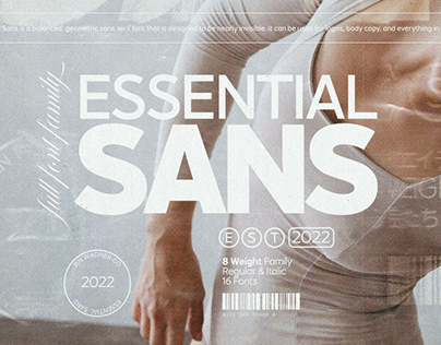 Essential Sans 16 Font Typeface