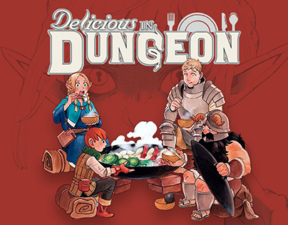 Delicious in Dungeon - anime website concept