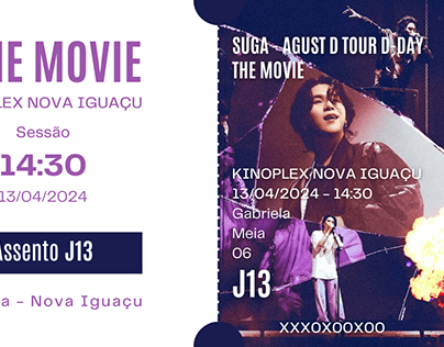 "Ingresso" Suga - Agust D Tour D-DAY THE MOVIE