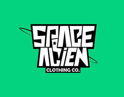 SPACE ALIEN clothing co. LOGO