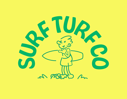 Surfturfco Cartoon Logo Animation