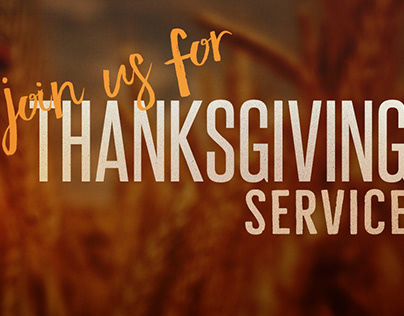 Thanksgiving Service advert