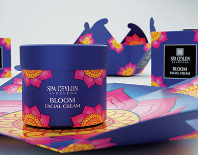 Packaging Design for SPA CEYLON BLOOM Face Cream