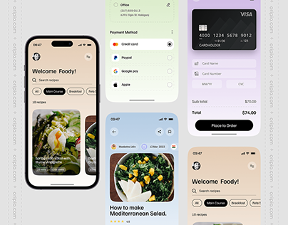 Food App UI - Mobile Design