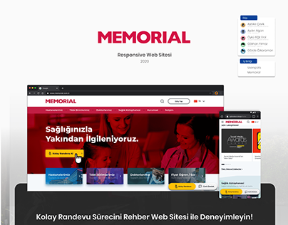 Memorial Responsive Web Sitesi