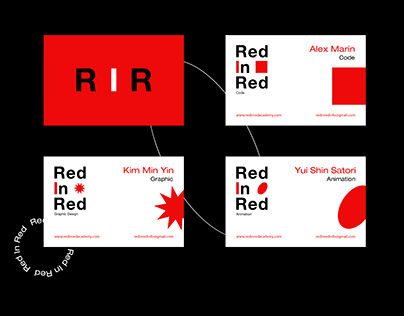 Red In Red Academy - Brand Identity