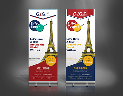 Travel Agent Stand up banner
