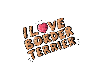 Border Terrier stickers for iMessage