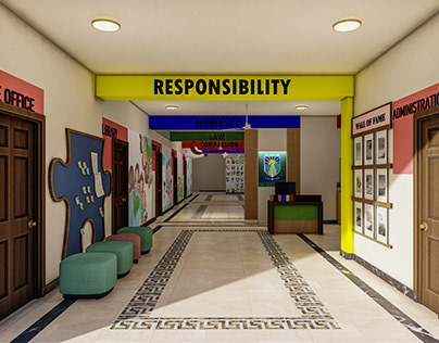 School Corridor and reception