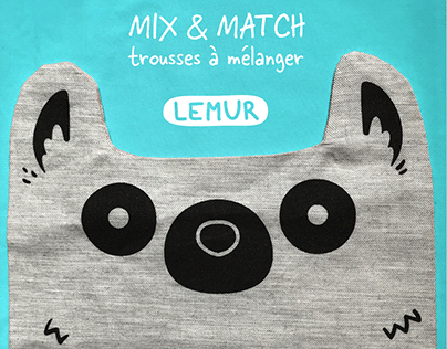 LEMUR Mix and match pencil cases