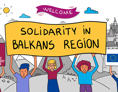 Solidarity in Balkans 1 min animation