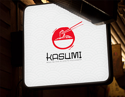 Kasumi - Logo Design I Japanese Food Stall Branding