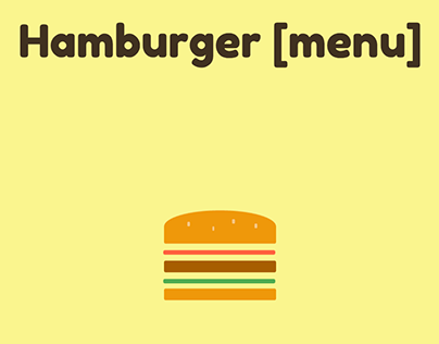 Hamburger [menu]
