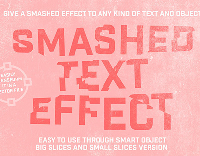 Smashed Text Effect by Francesco Stefanini
