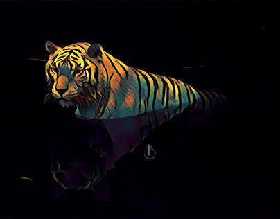 Graphic Art of Tiger
