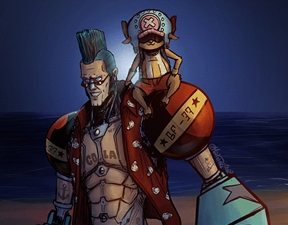 ONE PIECE by MatiiPol (Franky and Chopper)
