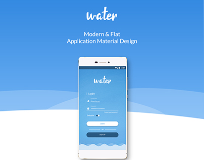Water App - Mobile App Design