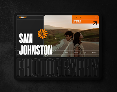Photographer Website Template UX/UI