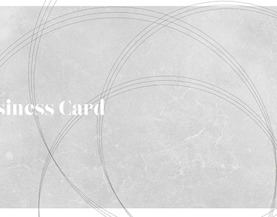 Business Card ~minimal design~ extra-fine wire